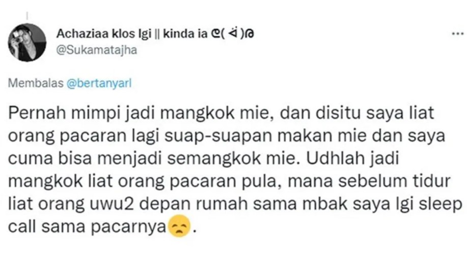Cerita kocak tentang mimpi yang Pernah Dialami warganet ini kocak banget